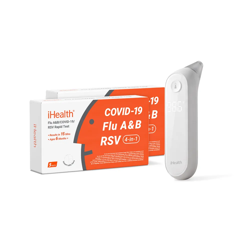 ihealth-bundles-4-in-1-family-pack-ohrthermometer-set-10-tests image 1