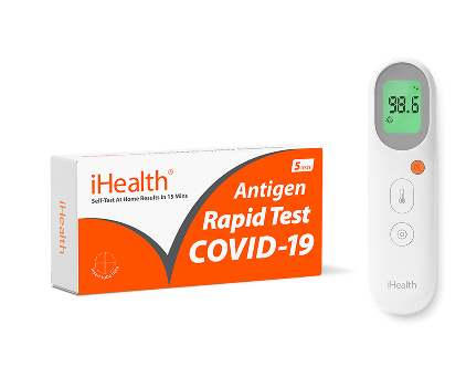 ihealth-covid-test-5-tests-pt9s-fieberthermometer-set image 1