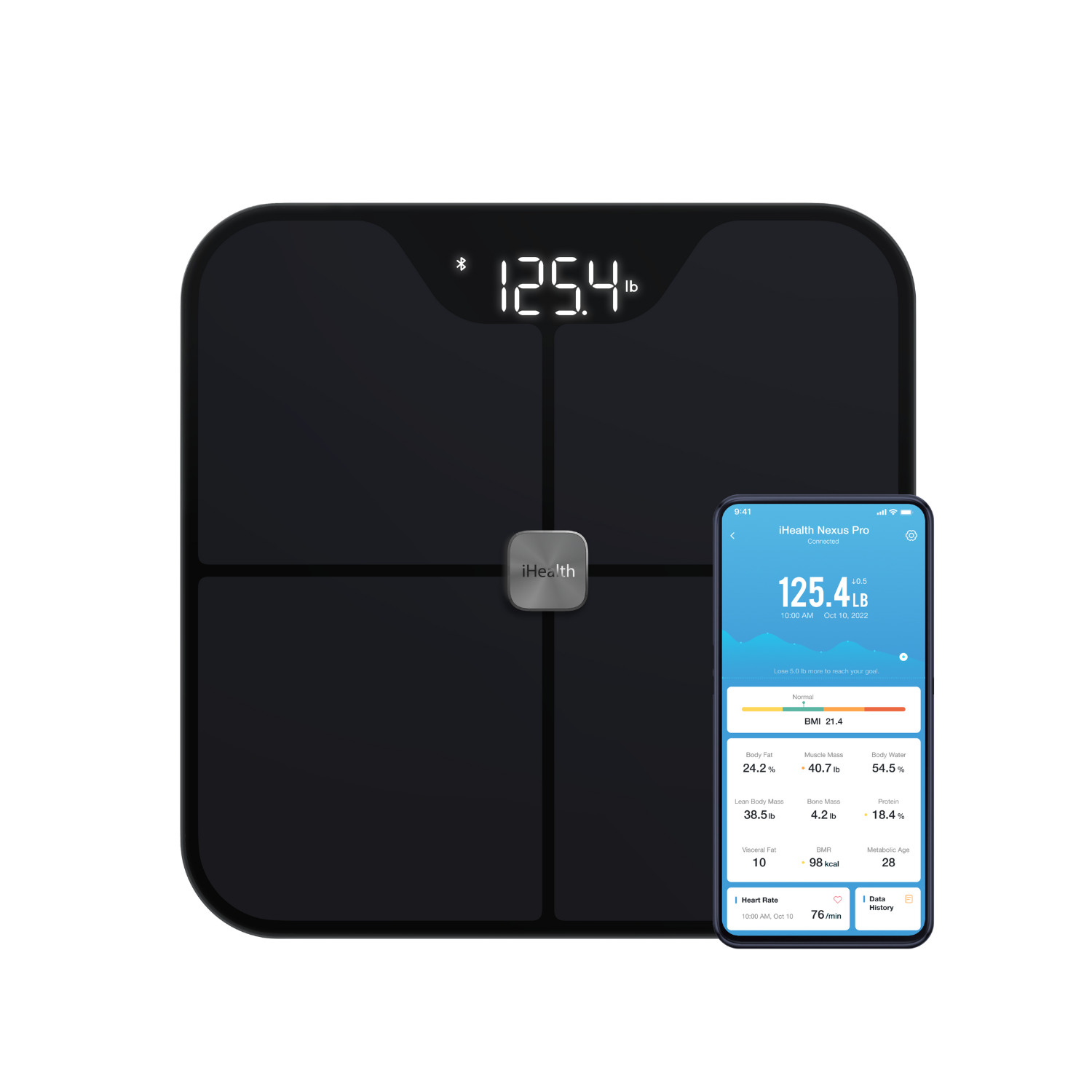 ihealth-nexus-pro-k-rperanalysewaage-digital-bluetooth-12-werte image 1