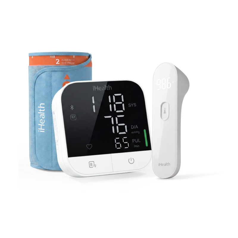 ihealth-bundles-track-pro-blutdruck-pt3-stirnthermometer-wei image 2