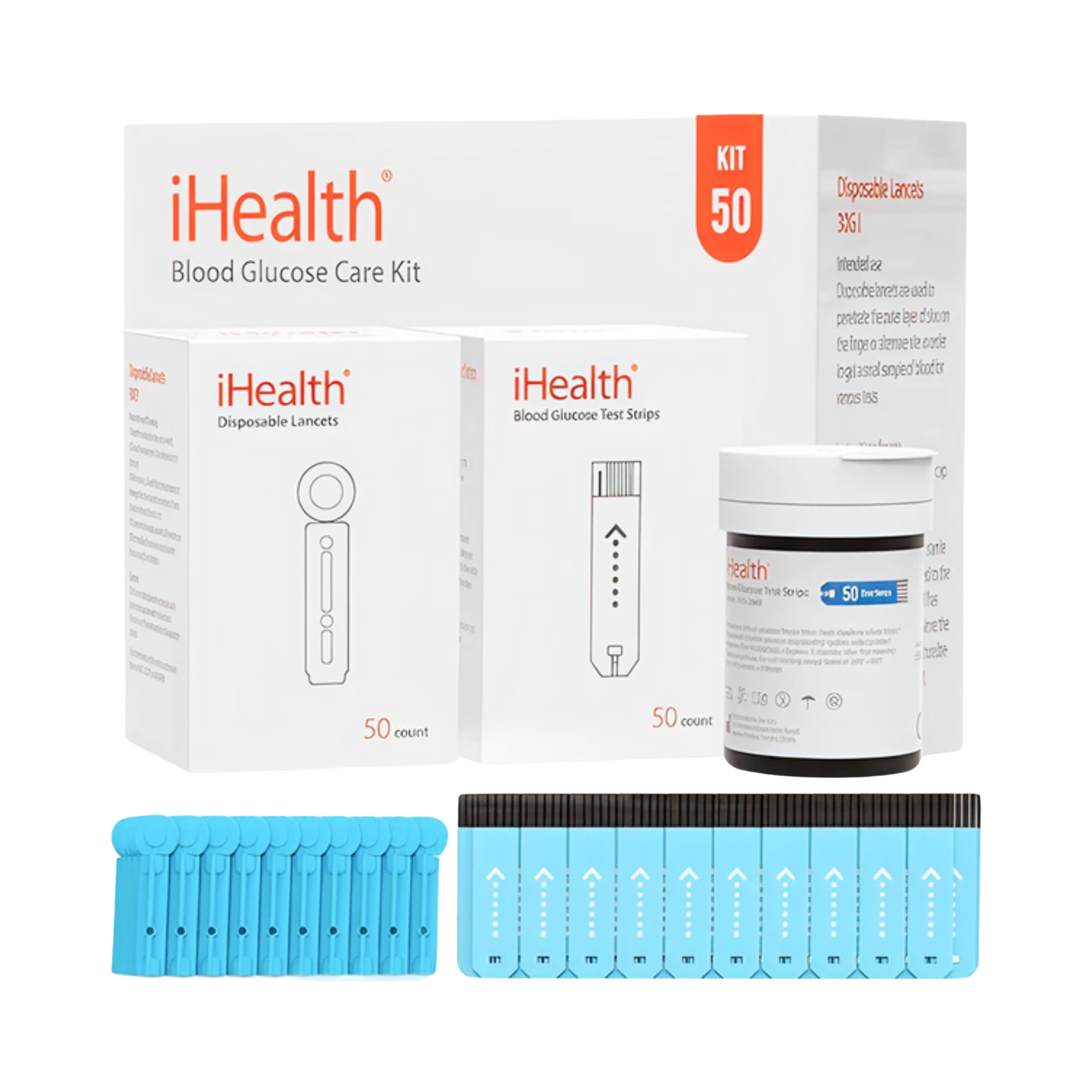 ihealth-blutzucker-teststreifen-50-st-ck-mit-lanzetten image 2