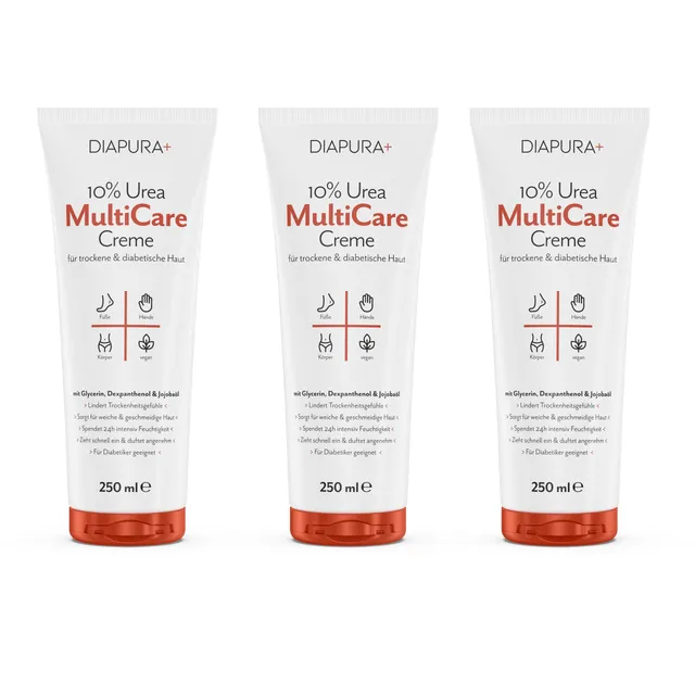 diapura-multicare-creme-10-urea-3x250-ml-trockene-haut image 1
