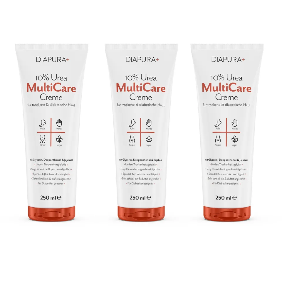 diapura-multicare-creme-10-urea-3x250-ml-trockene-haut image 1