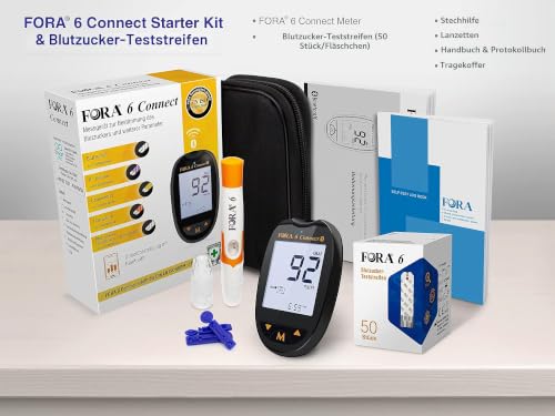 fora-6-connect-blutzuckermessger-t-set-mit-50-25-teststreifen image 7