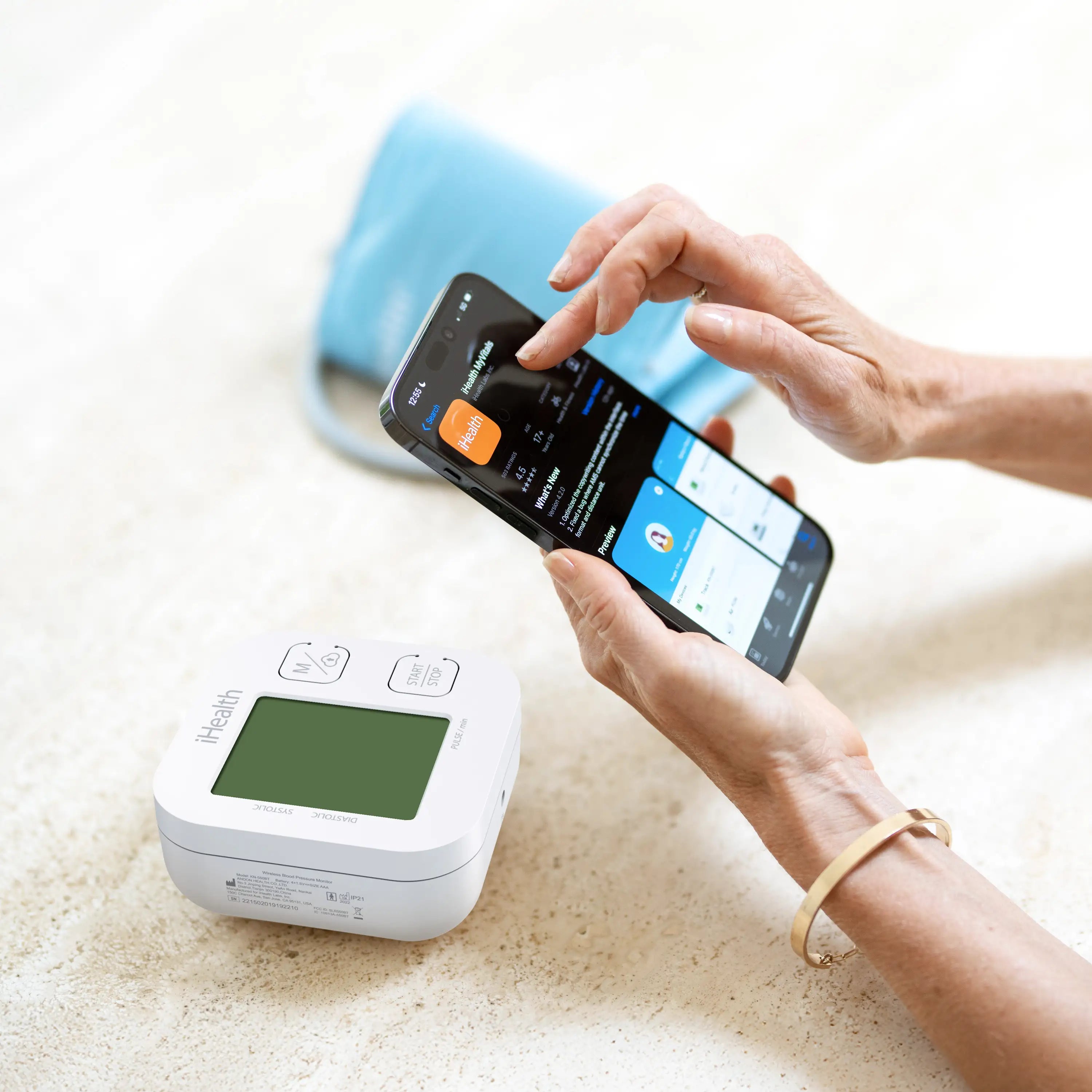 ihealth-track-oberarm-blutdruckmessger-t-bluetooth-farbdisplay image 5