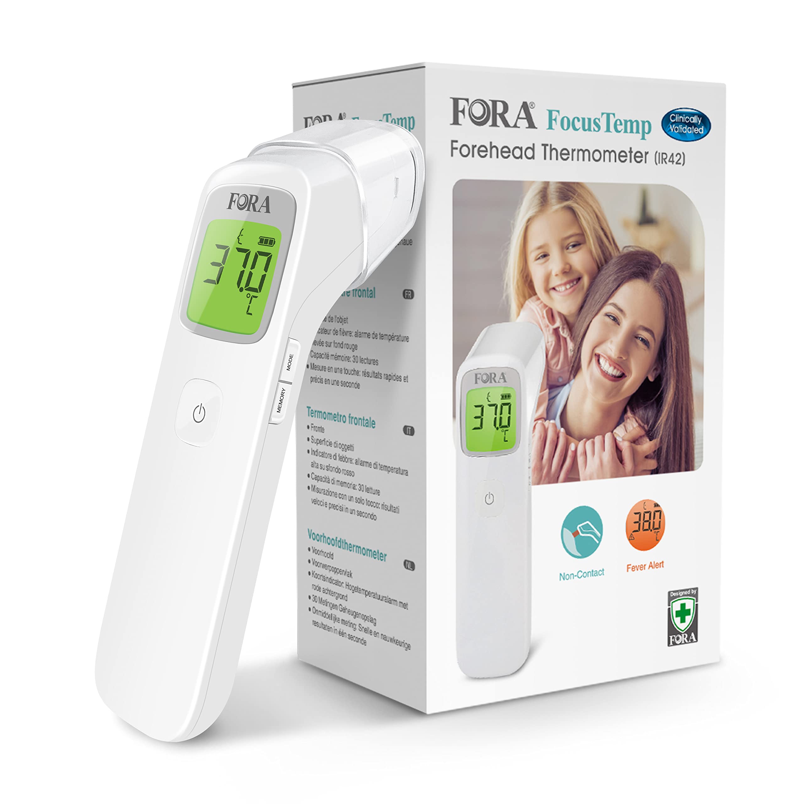 fora-ir42-stirnthermometer-infrarot-fieberthermometer-kontaktlos image 1