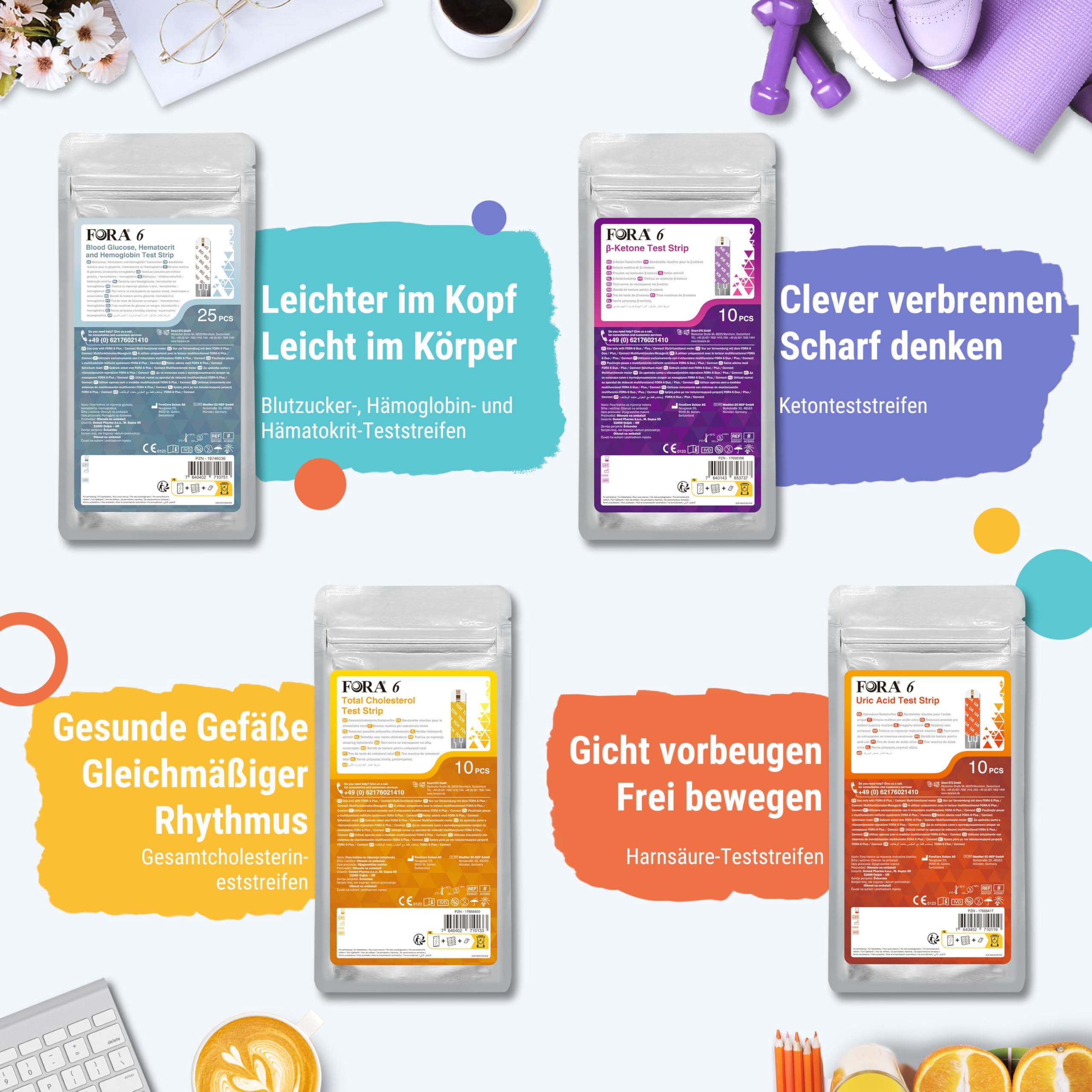 fora-6-connect-4-in-1-blutzuckermessger-t-lavendel-lila-bluetooth image 3