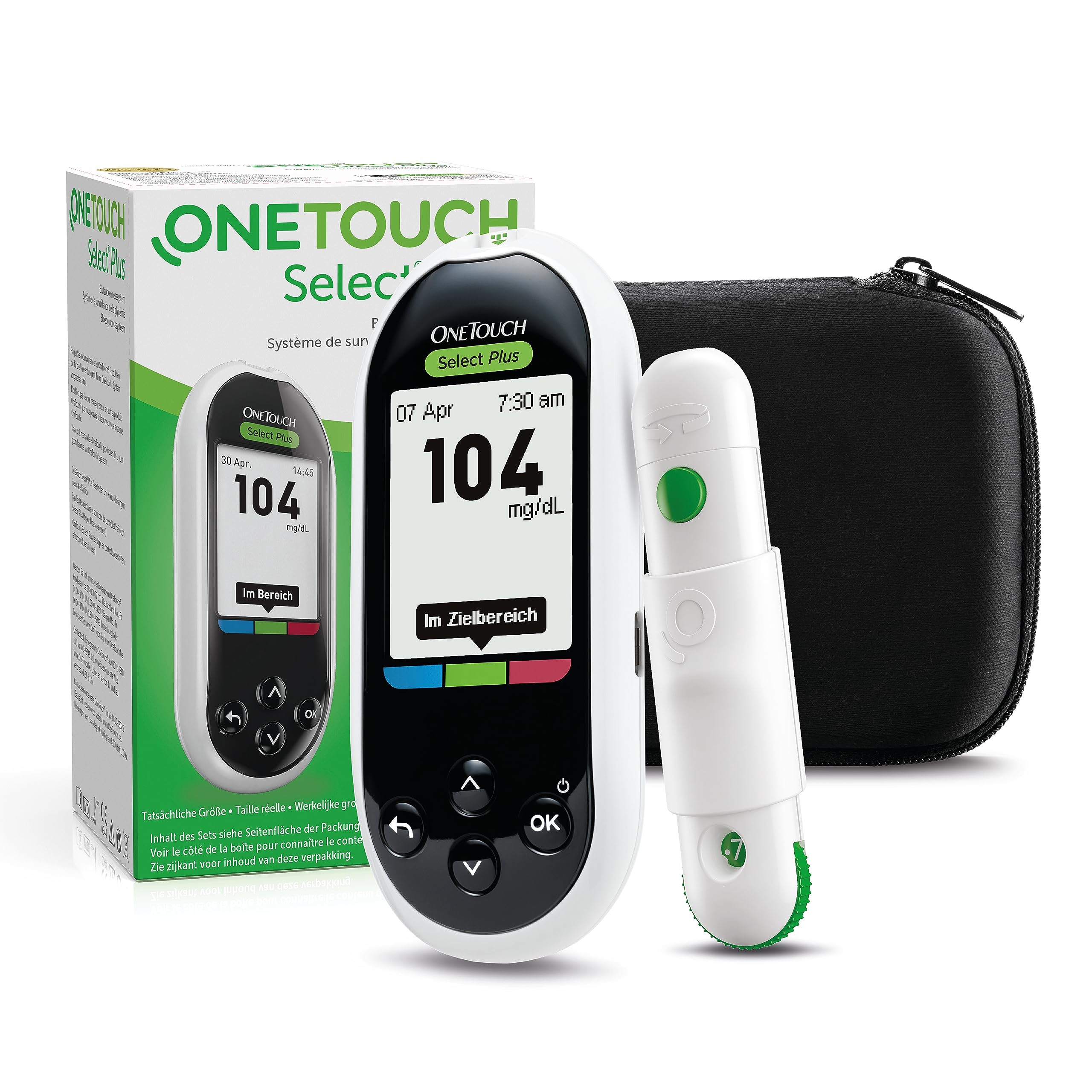onetouch-select-plus-blutzuckermessger-t-mg-dl-set-10-streifen image 1