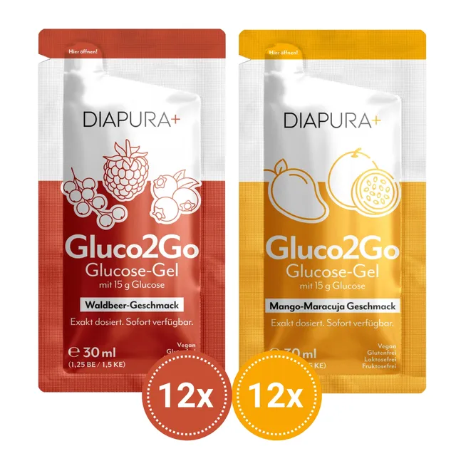 diapura-gluco2go-glucose-gel-mix-12-st-ck-waldbeere-mango-15g image 1