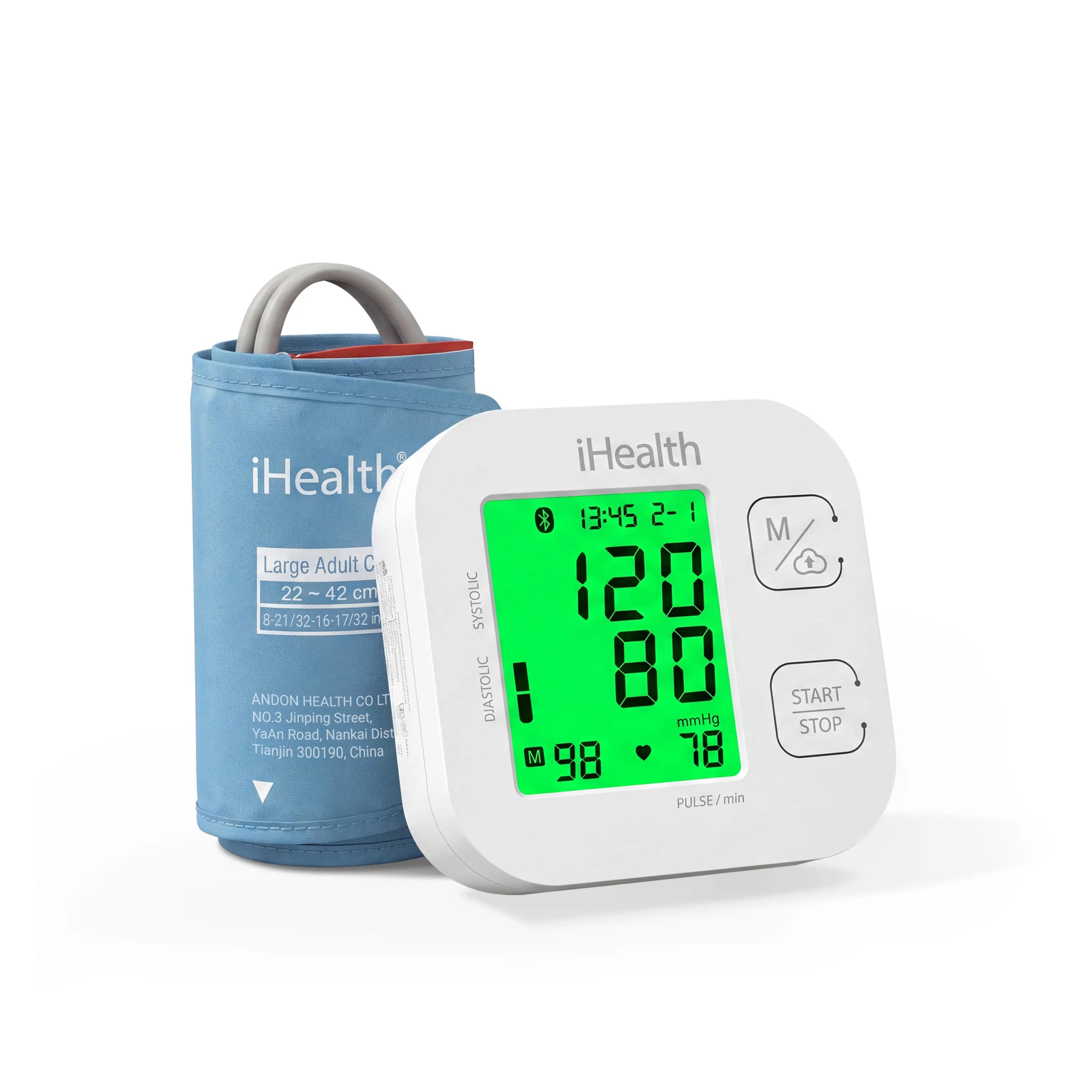 ihealth-track-oberarm-blutdruckmessger-t-bluetooth-farbdisplay image 2