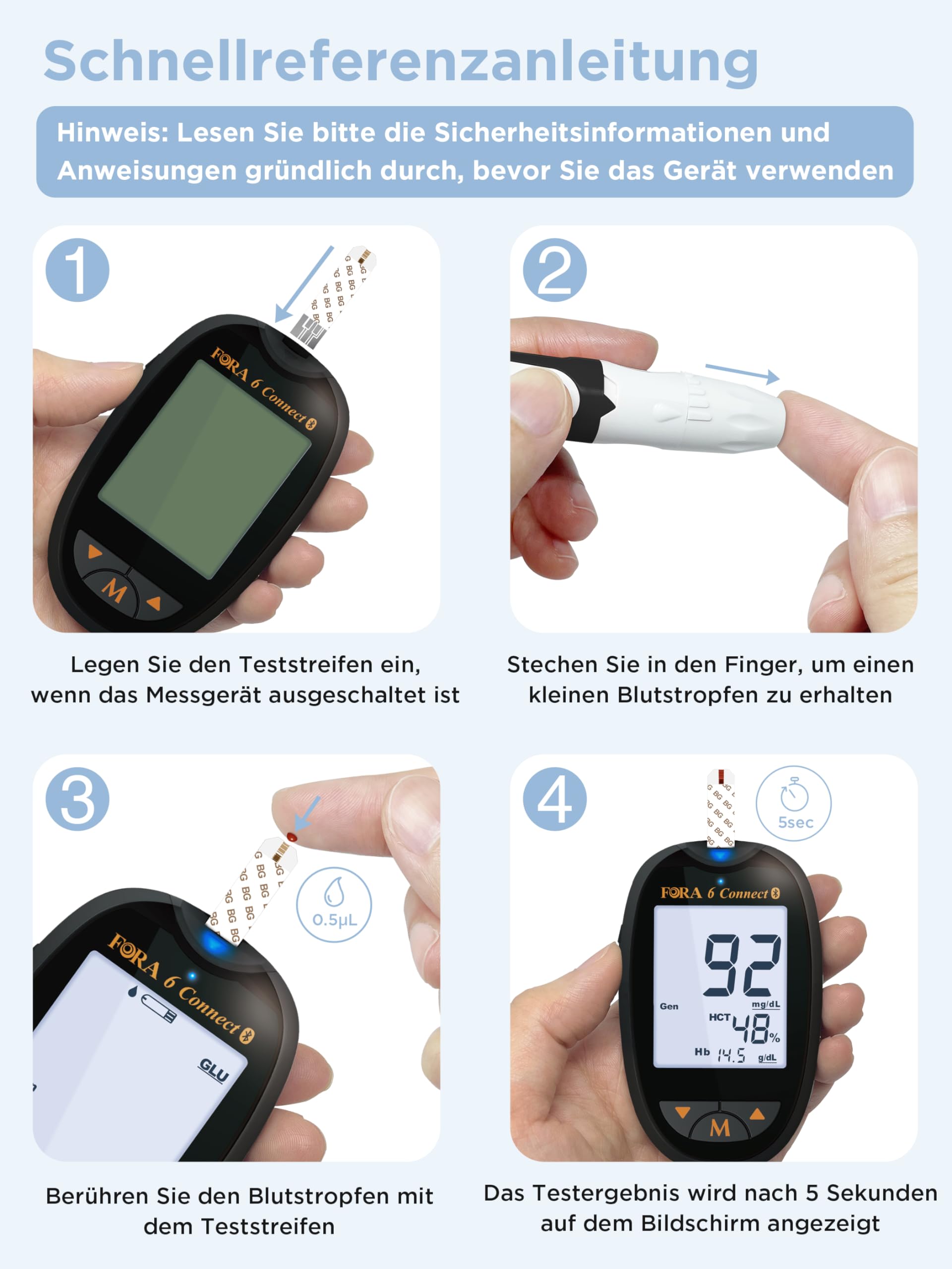 fora-6-connect-blutzuckermessger-t-set-50-streifen-schwarz image 5