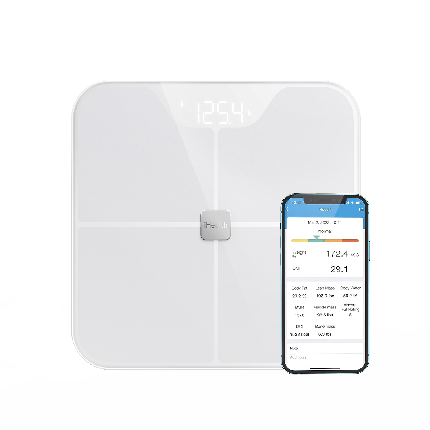 ihealth-nexus-k-rperwaage-wlan-wei-mit-k-rperfettanalyse image 1