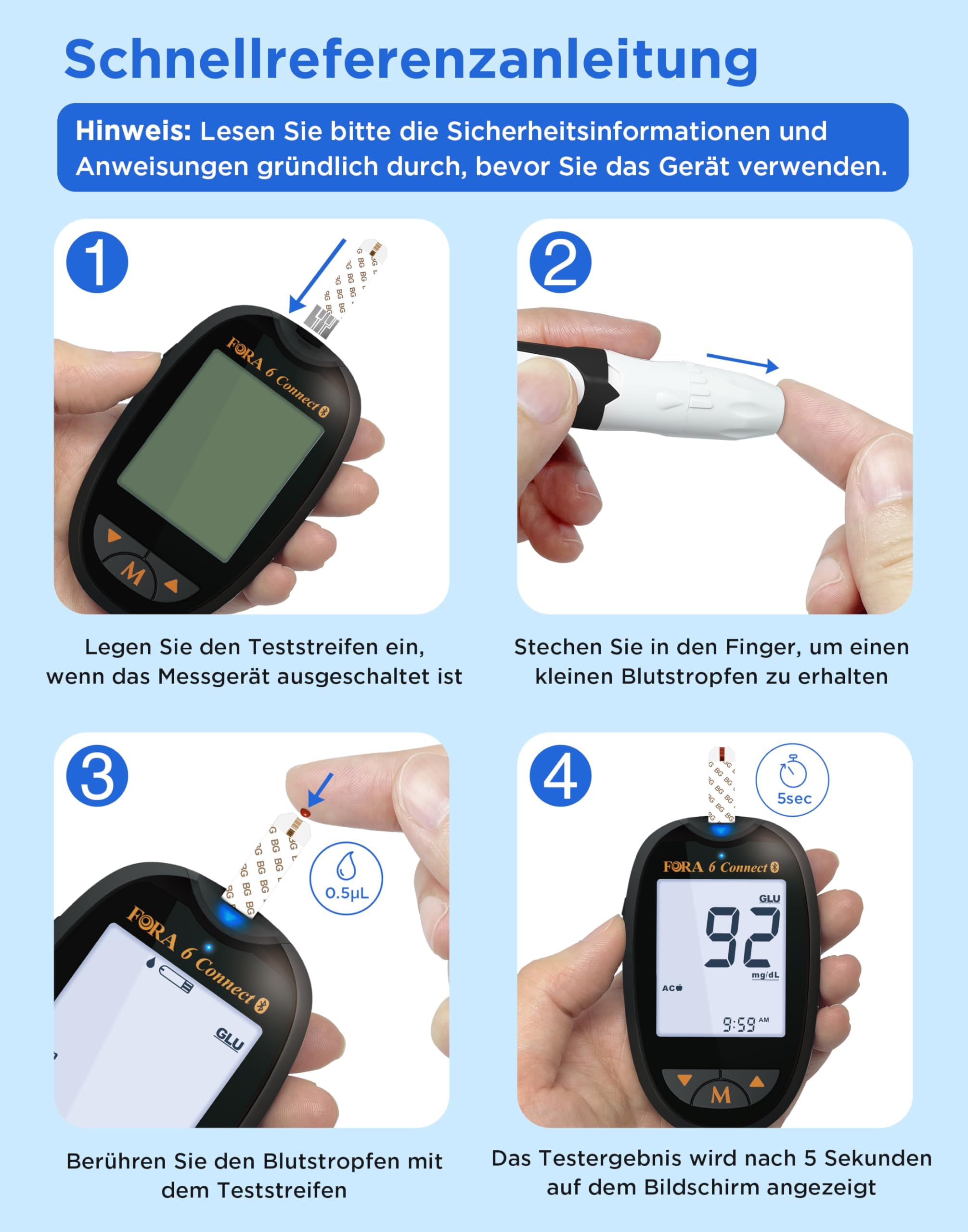 fora-blutzuckermessger-t-set-50-25-10-streifen-bluetooth-mg-dl image 5
