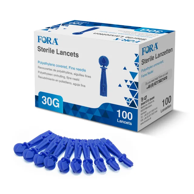 fora-sterile-lanzetten-30g-100-st-ck-schmerzarm-universal image 1
